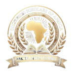 DALL·E 2025-03-16 09.40.58 – A professional and elegant logo for ‘Distinguished Scholars of Africa’. The logo should incorporate an African continent outline, an open book, and a